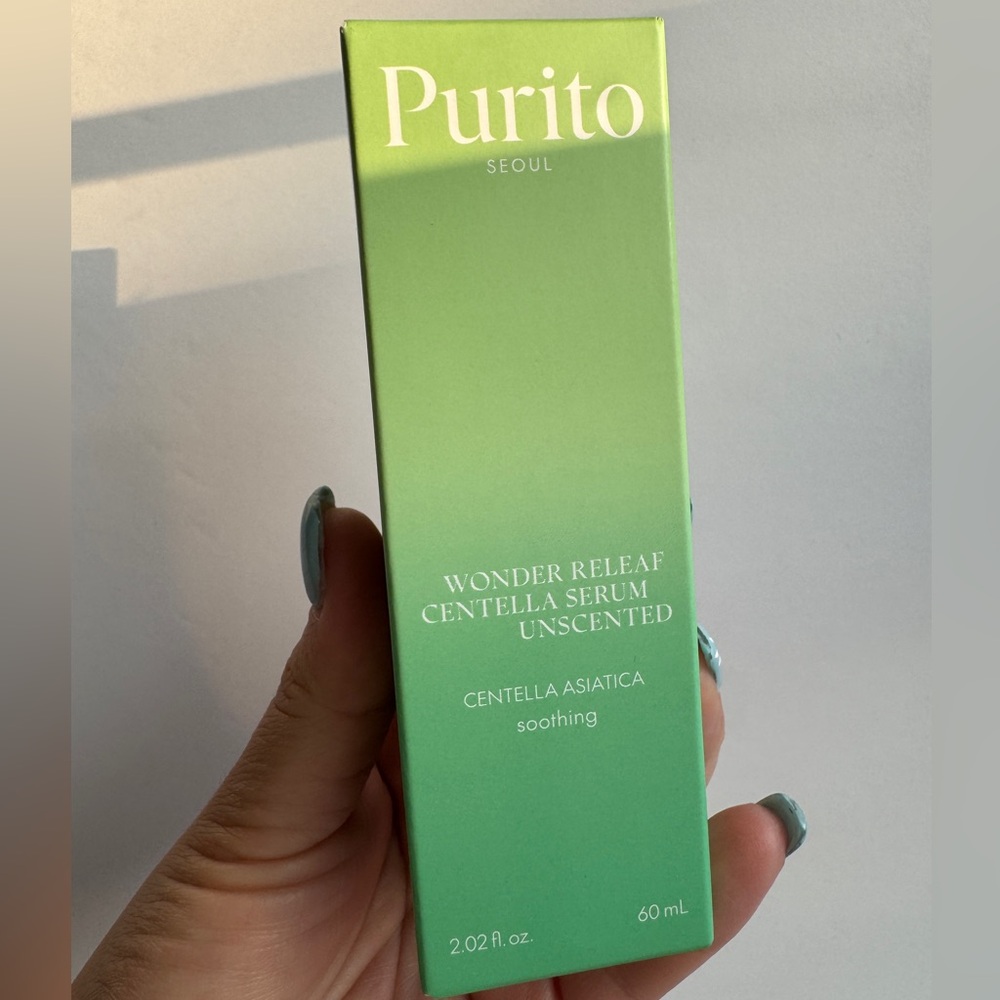 Purito Wonder Relief Centella Serum. Brand New. Full Size AM/PM skincare routine